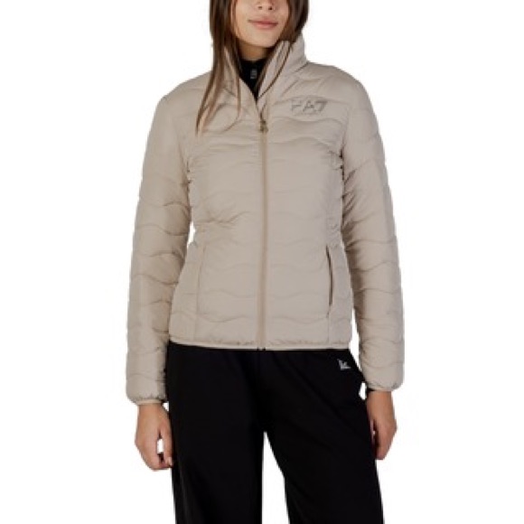 Women's Beige Puffer Jacket